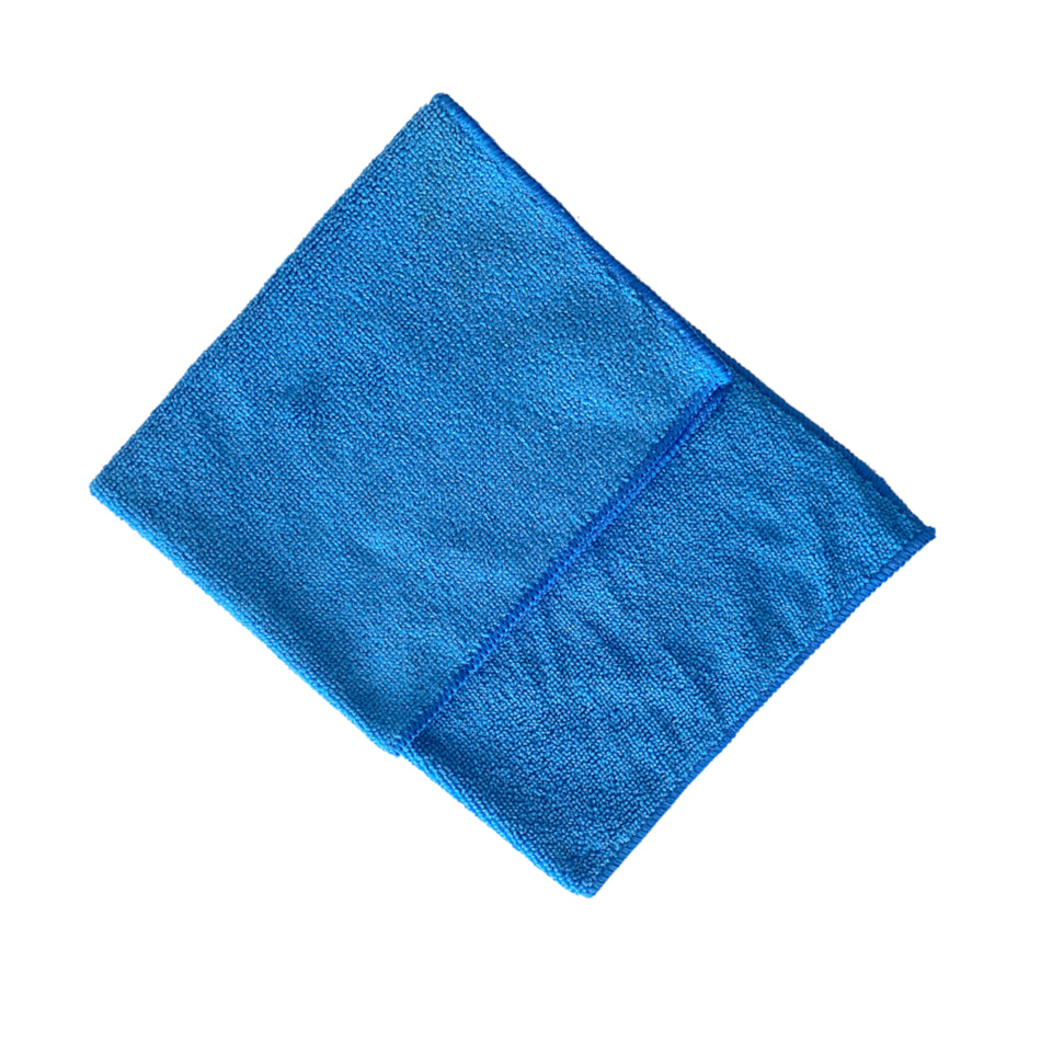 Microfibre Cloth - Blue - 390mm x 390mm - Pack of 10