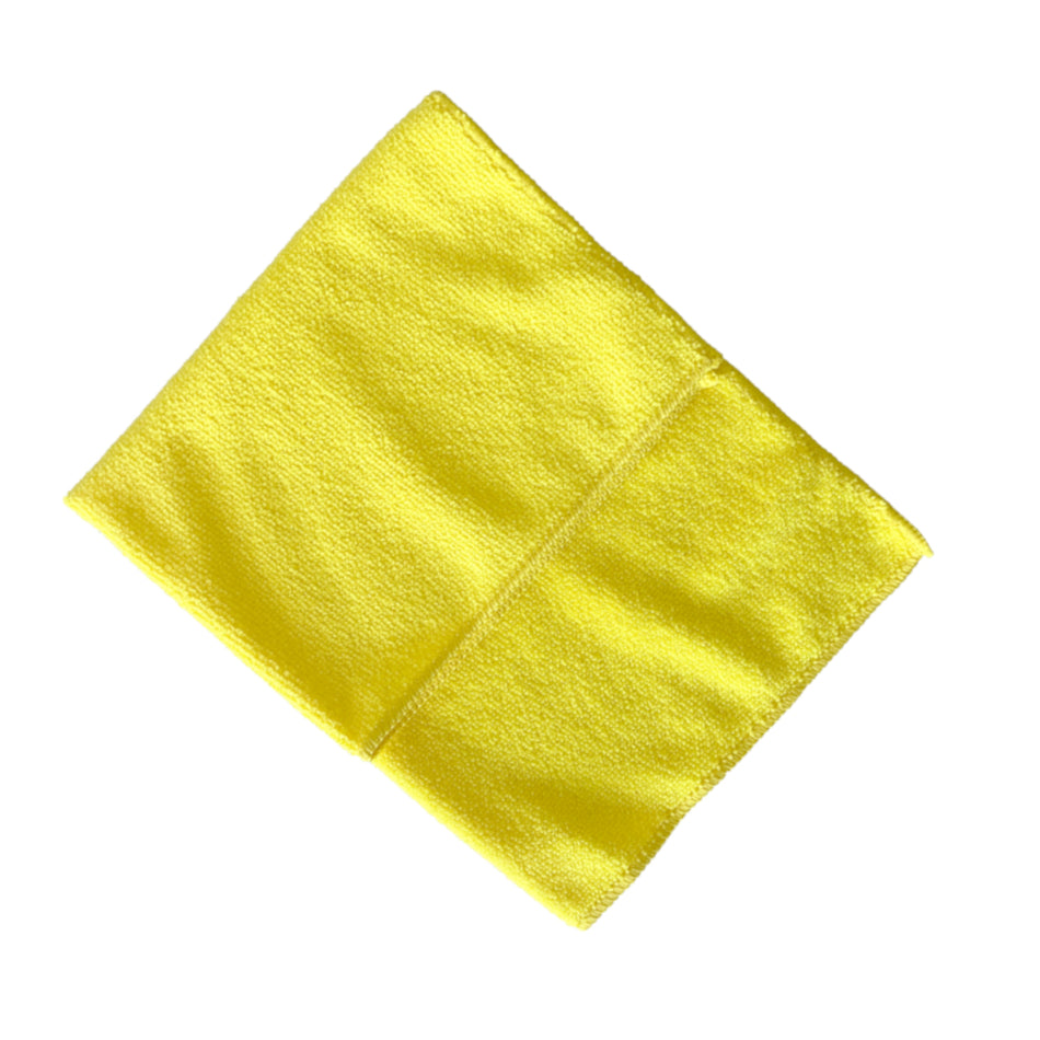 Microfibre Cloth Yellow - 390mm x 390mm - Pack of 10