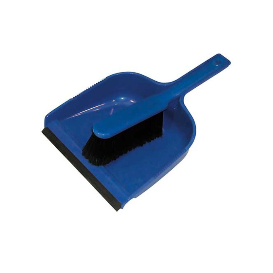 Hygiene Dustpan & Stiff Hand Brush - Blue
