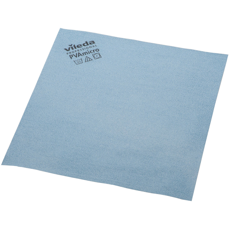 Vileda PVAmicro Cloth - Blue - 38 x 35cm - Pack of 5