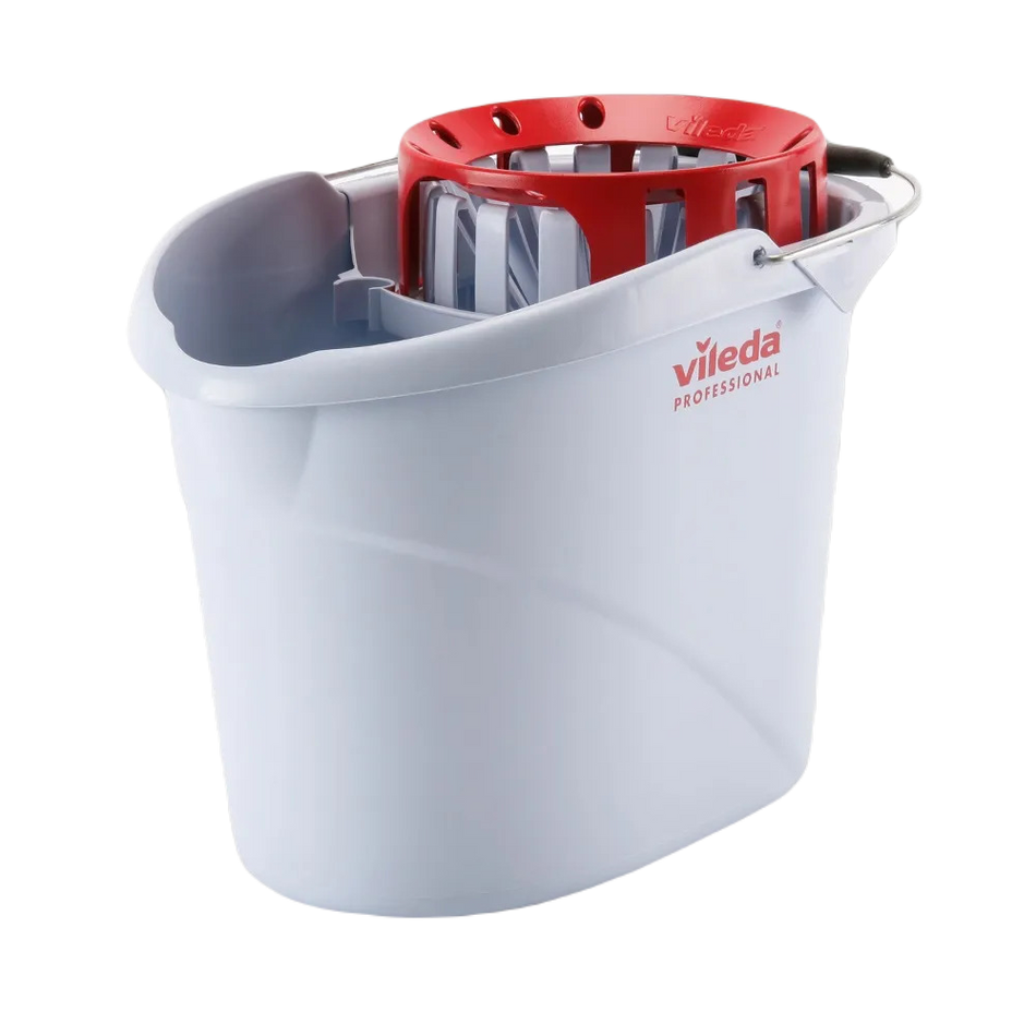 Vileda SuperMop Bucket & Wringer - Red - 10 Litre
