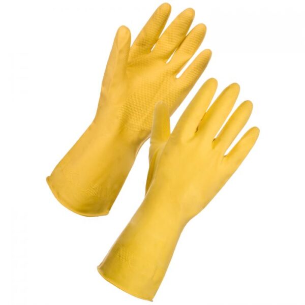 Rubber Washing Up Glove Yellow - (L)