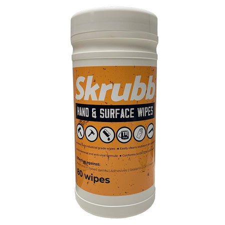 Skrubb Heavy Duty Hand & Surface Wipe - Pack of 80