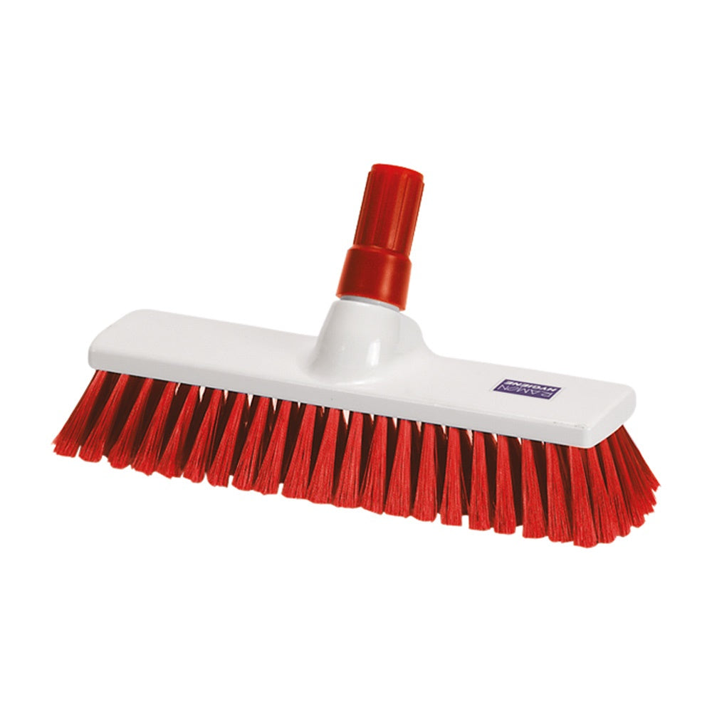 Hygiene 12" Stiff Broom - Head Only - Red