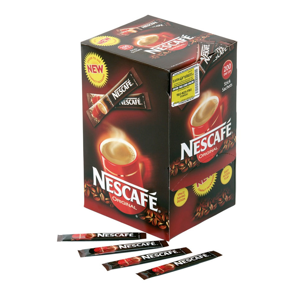 Nescafe Original Coffee Sachet Sticks - Pack of 200