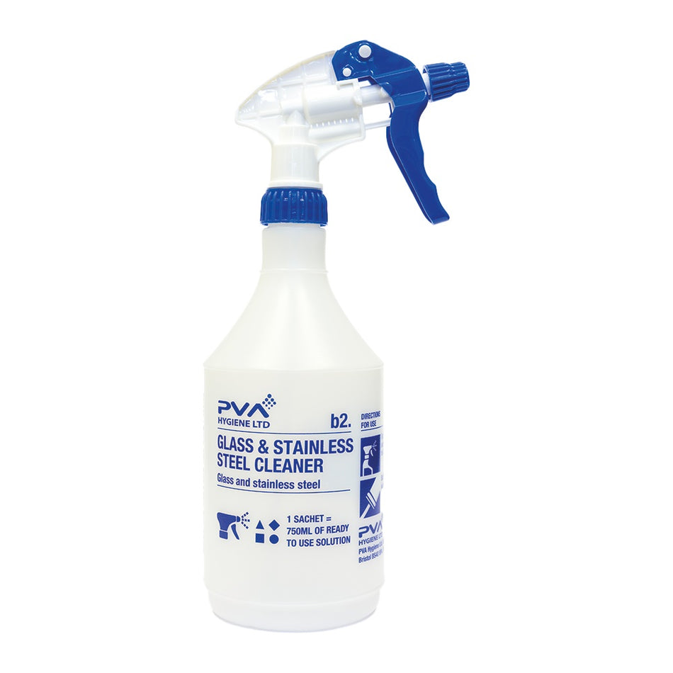 PVA Glass & S/Steel Trigger Spray Bottle (Empty Bottle Only) - 750ml