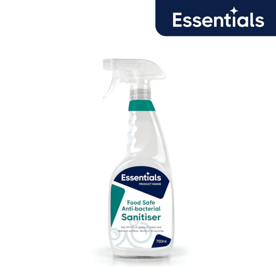 Essential Hard Surface Anti Bac Sanitiser Spray - 750ml - Food Safe