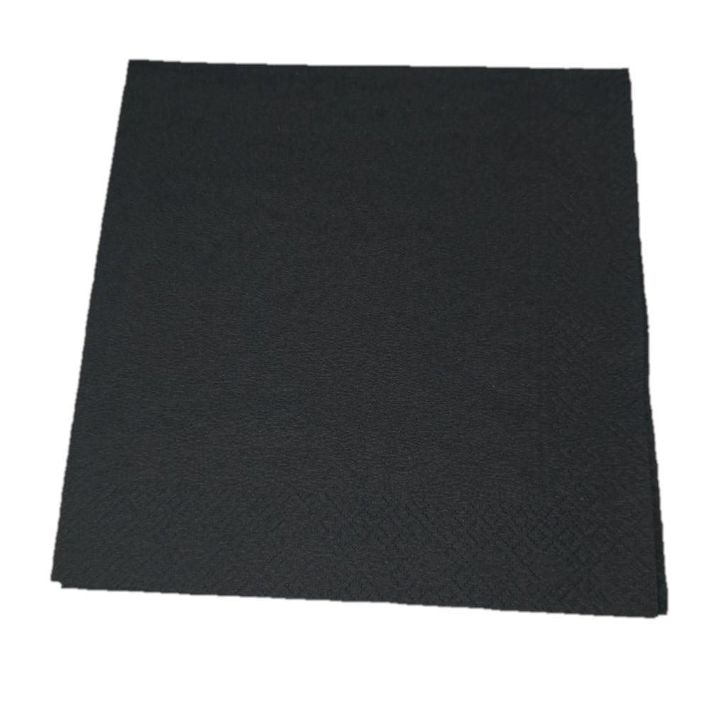 Swantex Cocktail Napkin - 2ply Black - Case of 2,000