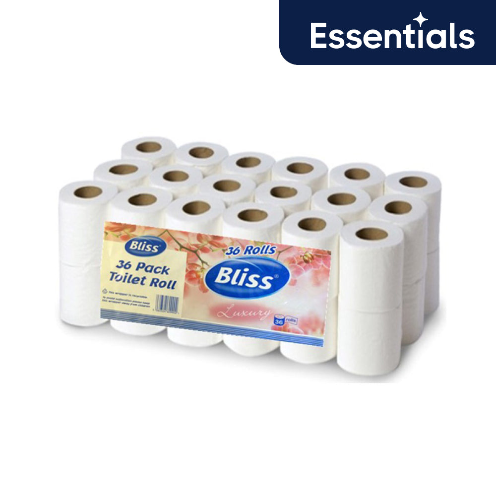 Essential Toilet Rolls 200 Sheet – Pack of 36