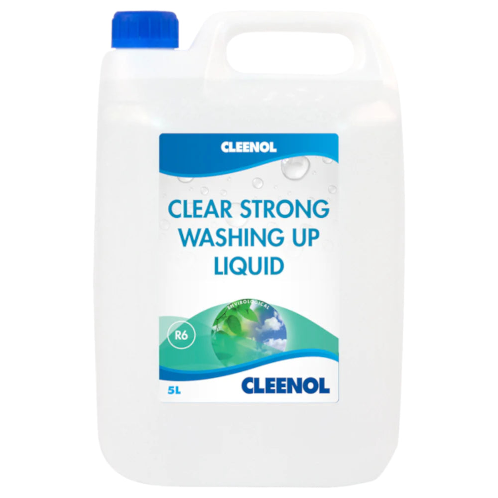 Cleenol Clear Strong Washing Up Liquid - 5 Litre 