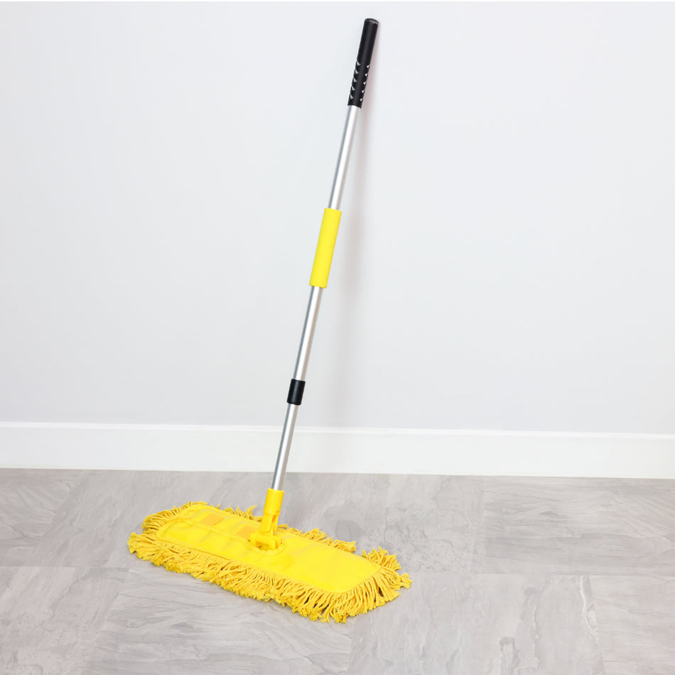 Bulldozer Floor Sweeper with Ergonomic Handle