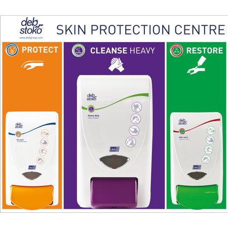 Deb Skin Safety Small Board c/w 2 x 1 Litre and 1 x 2 litre Dispensers