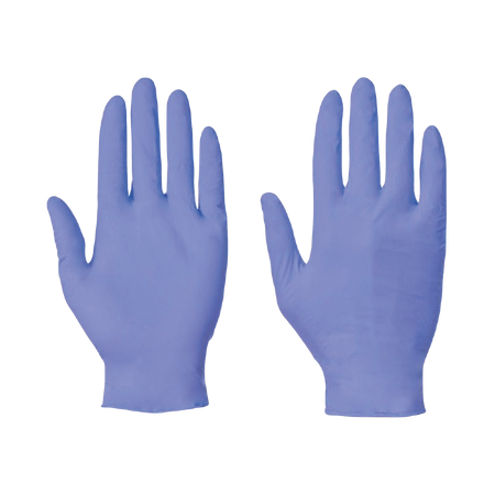 Nitrile Blue Powder Free Disposable Gloves - Box of 100 - (2XL)